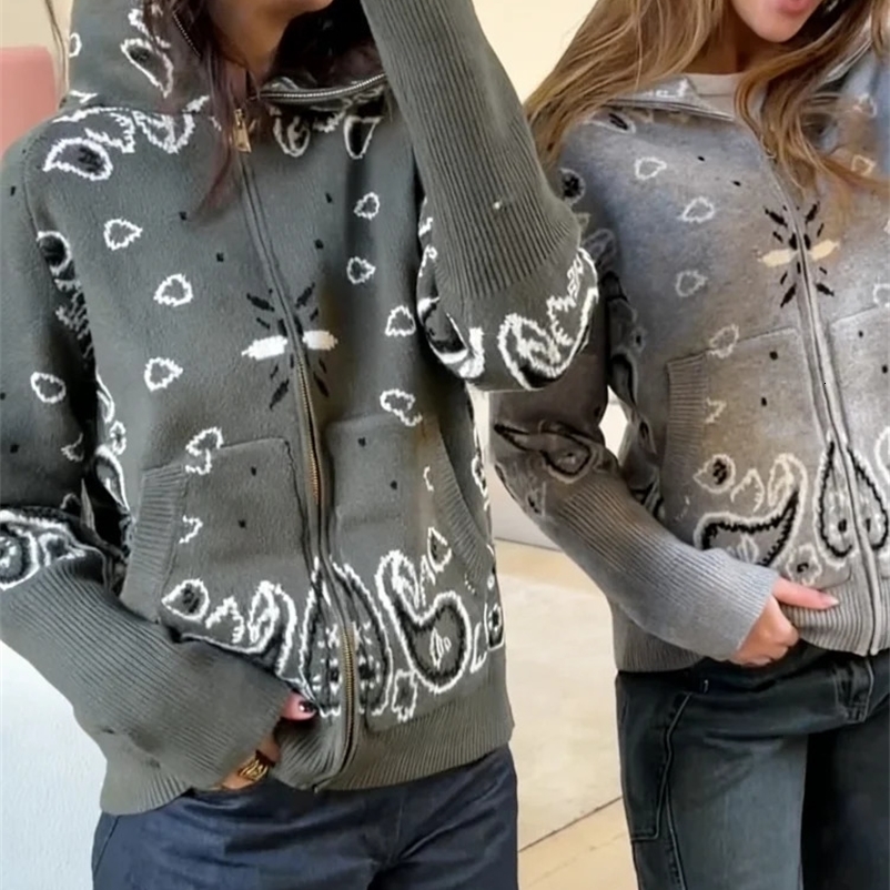 Boho femmes tricot Cardigans pull manteau Jacquard ceinturé à manches longues hauts d'extérieur femme printemps dame élégant tricots 260326BJ