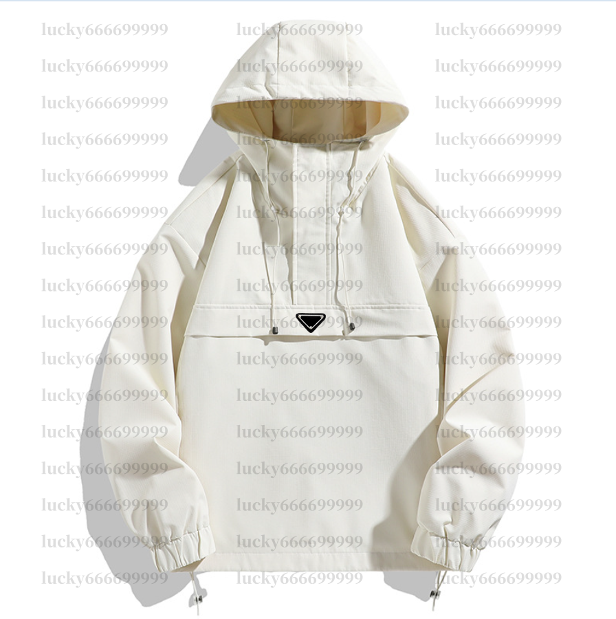 New Designer Men's Jacket Autumn Spring Fashion Brands New Waterproof Windbreaker Coats Classic Casual Men Hooded Outdoor Windproof Jackets Out