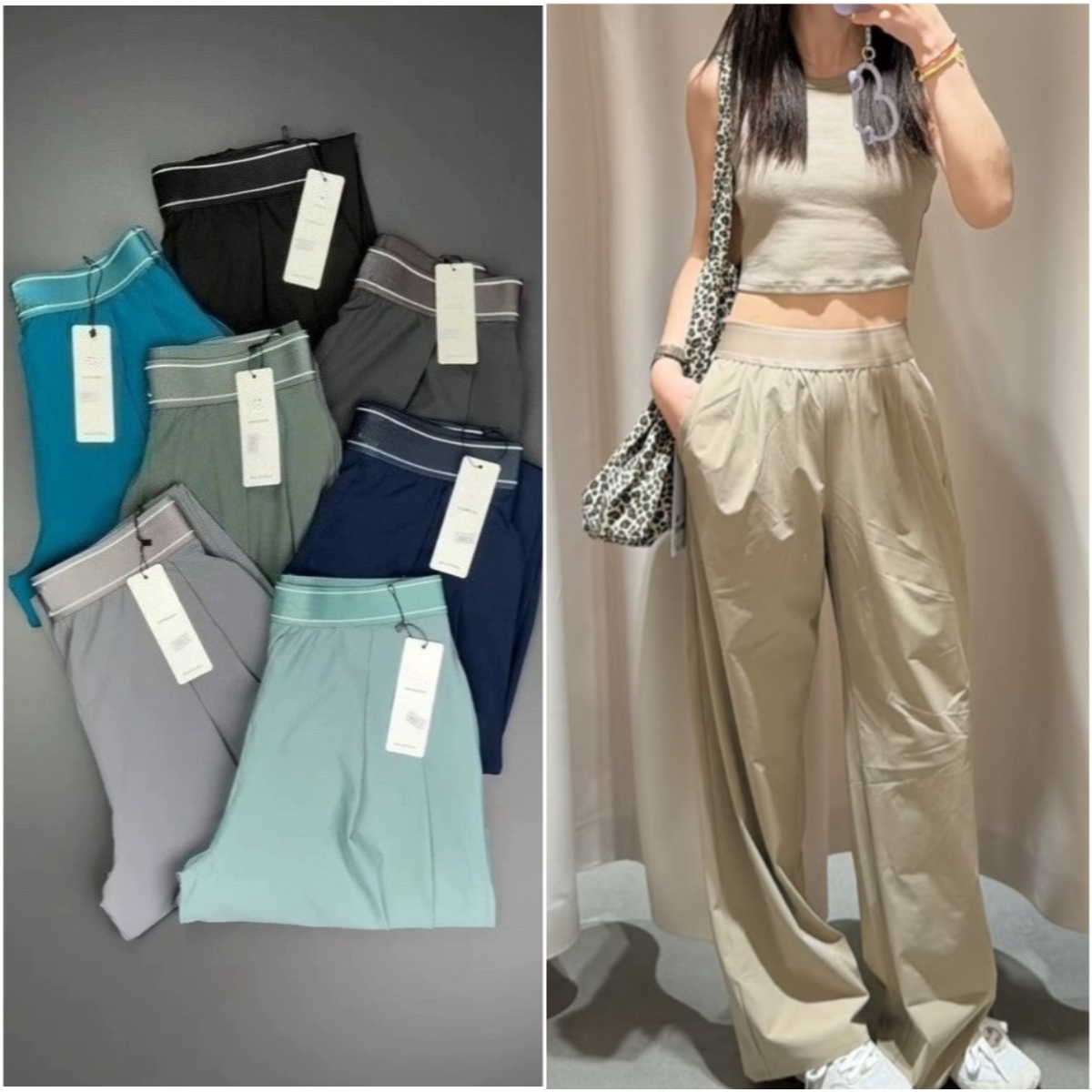 Designer Gravel Yoga Sports Womens High-Waist Full-length Dance StudioTrousers Suit Up Trouser City Jogger Sweatpants running pantalon Active Pan-image-1105638950