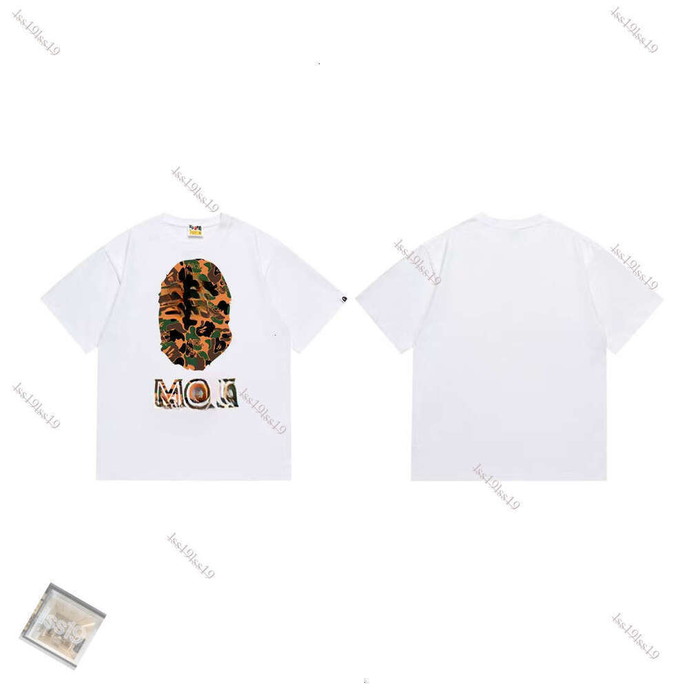 Bapeitys Shirt Designer Shirt Graphic Tee Shirt For Mens Shirt Summer Hiphop Mcms T Shirt Fashion Womens Camouflage Shark Print Sanskrit Chrome Cros