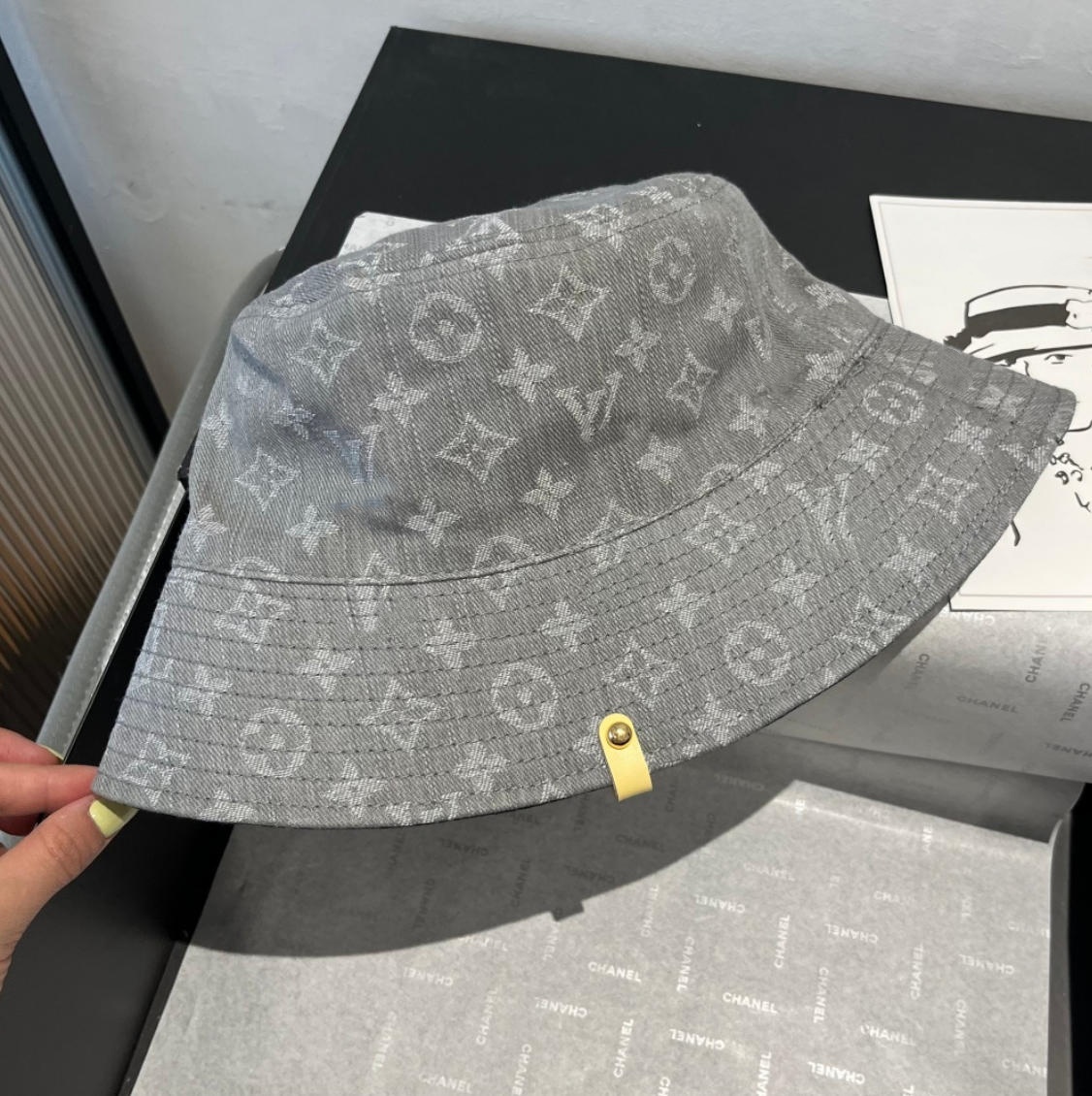 10A Luxury For Men Fashion Designer Bucket Travel Casual Hat High Quality Letter L Pattern Hats Designers Women M008