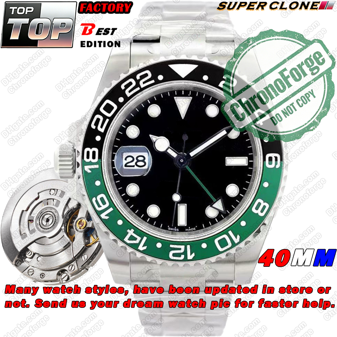 Super Clone Luxury Watches 40MM Mens Watches Designer Watches Mirror Quality Movement Automatic Machinery Ceramic Bezle Sapphire Glass Glide Lock-image-1097545571