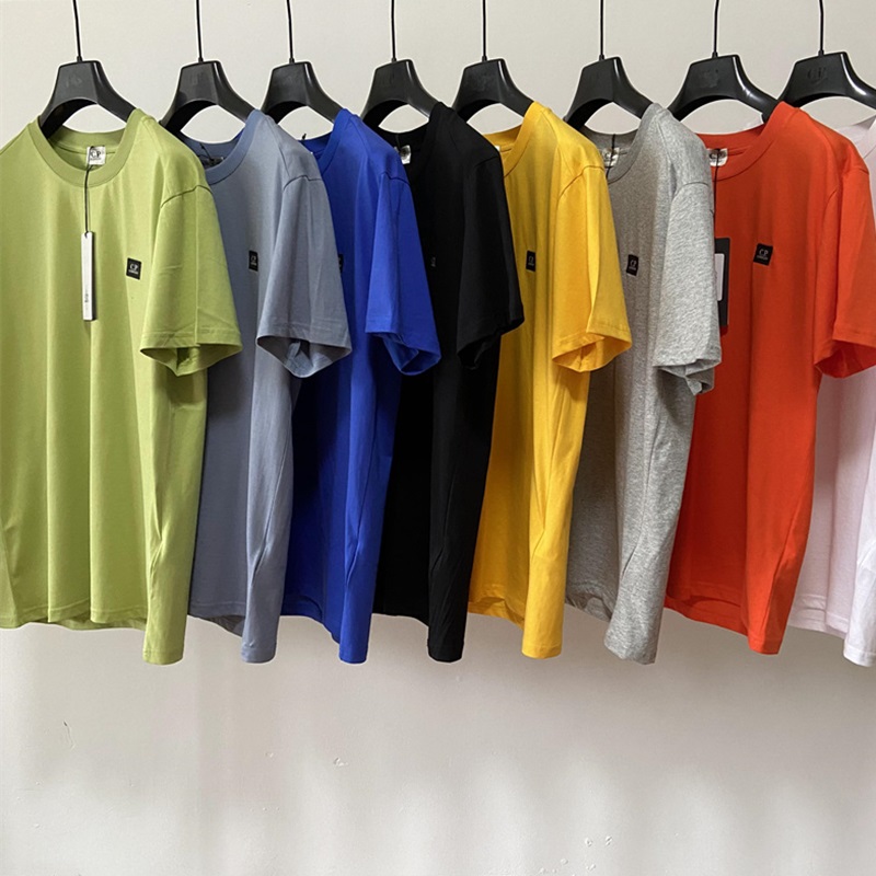 Free Shipping New Designer CP Men's T-Shirts one lens t-shirts Fashion badges Letters Casual Summer Luxury Stone Short Sleeves Asia size go to