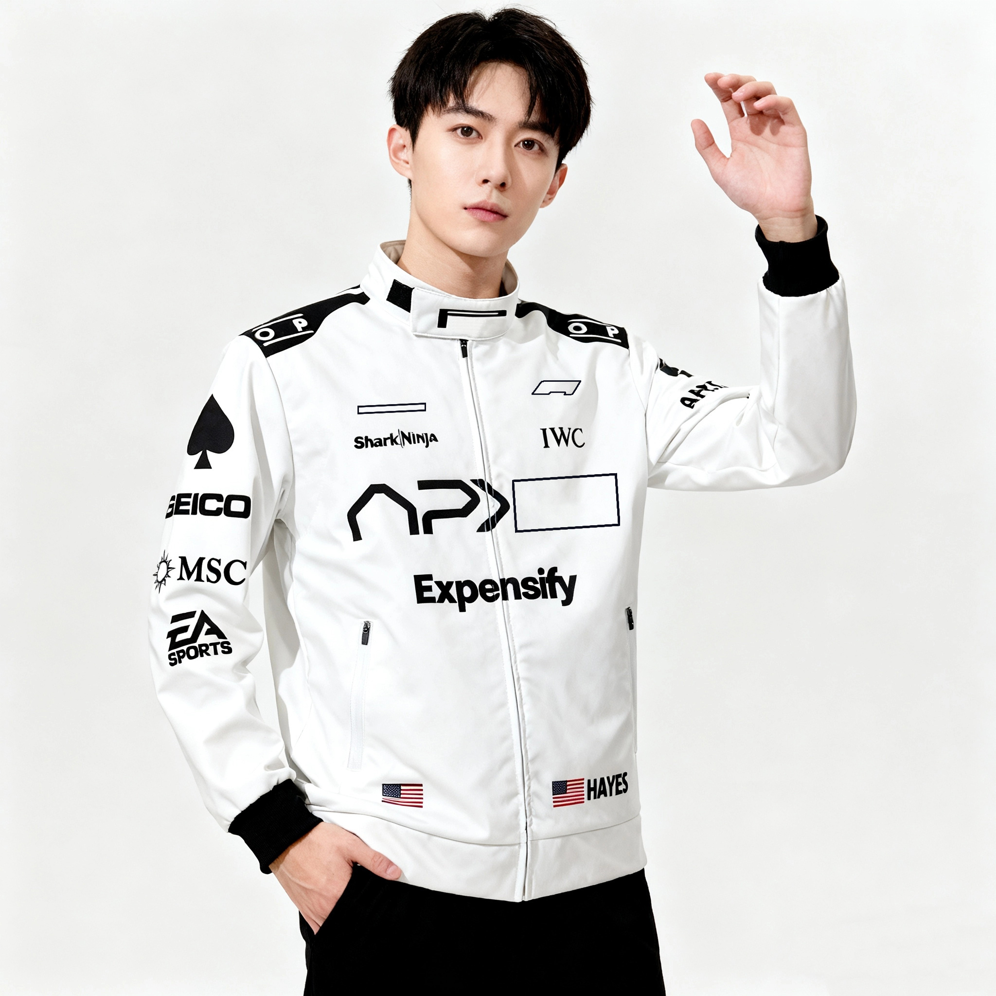 2026 Latest F1 Men's Formula One Jacket Autumn/Winter Racing Jacket Embroidered Warm Racing Trend Windproof Fashion Jacket