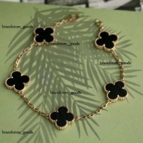 Women's Lucky Clover Designer Brand 18K Gold Luxury Classic Fashion Ladies Bracelet151212