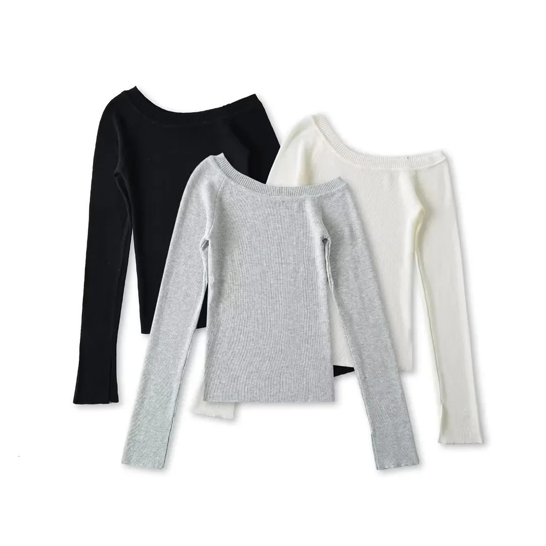 Sexy Spicy Long Sleeve Asymmetrical Shoulder T-Shirt Womens Early Autumn Of The Season Inner Wear Base Shirt On 260416BJ