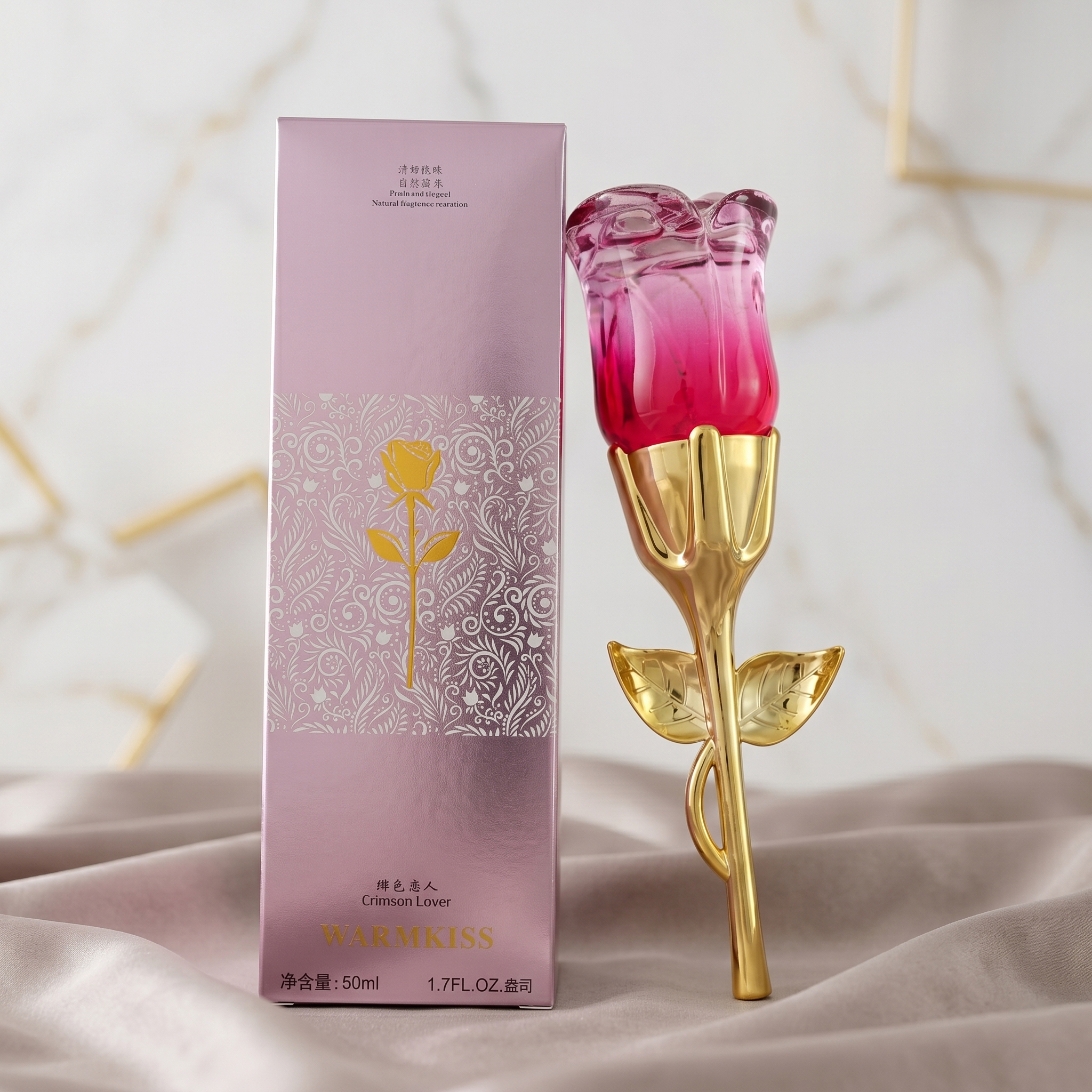 Elegant Womans Spray 'Scarlet Lover': Luxurious Lasting Florals Tailored for Social Events-image-1102210127