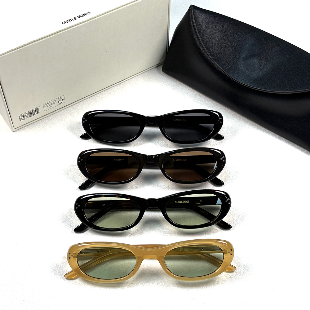 2026 GENTLE Acetate sunglasses Fashion luxury Brand gm Madlenne Sunglasses vintage Cat eye driving monter For men women Polarized Sunglasses protect