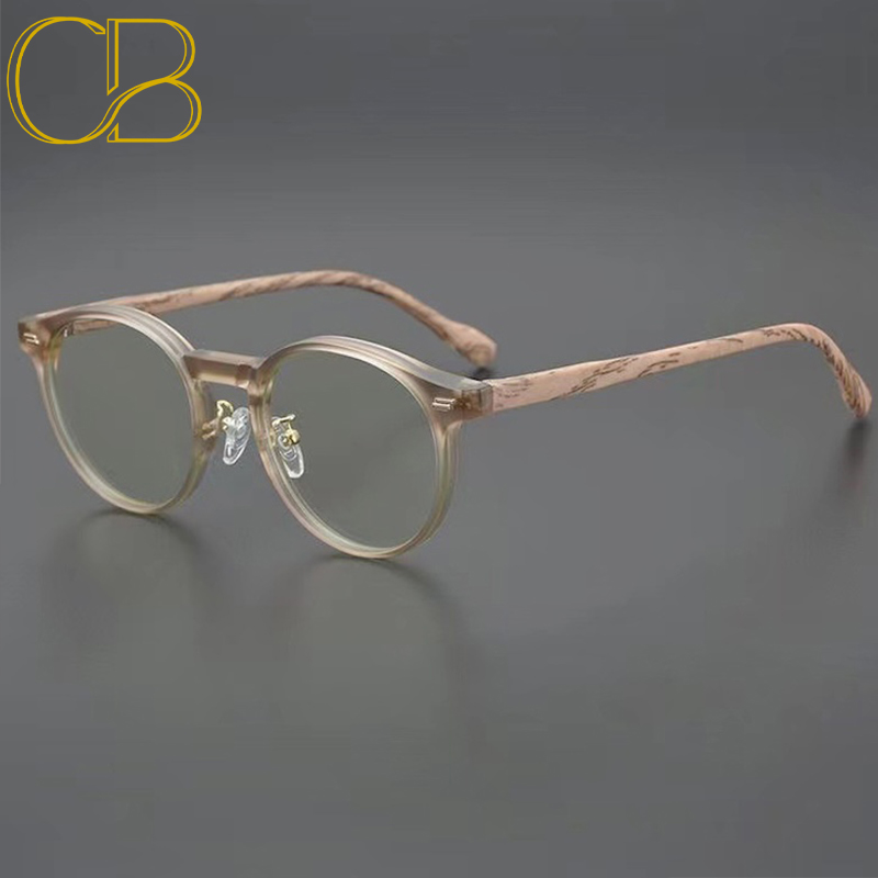 Vintage Round Glasses Fashion Retro Anti Blue Light Blocking Trendy Stylish Design Candy Color Rim Optical Frames blue rays Prescription Myopia Sung