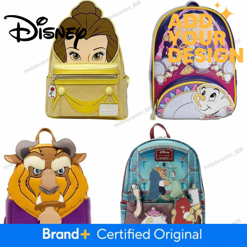 Designer Disney Beauty And The Beast Beast And Princess Bell Winter Cosplay Mini Backpack Luxury