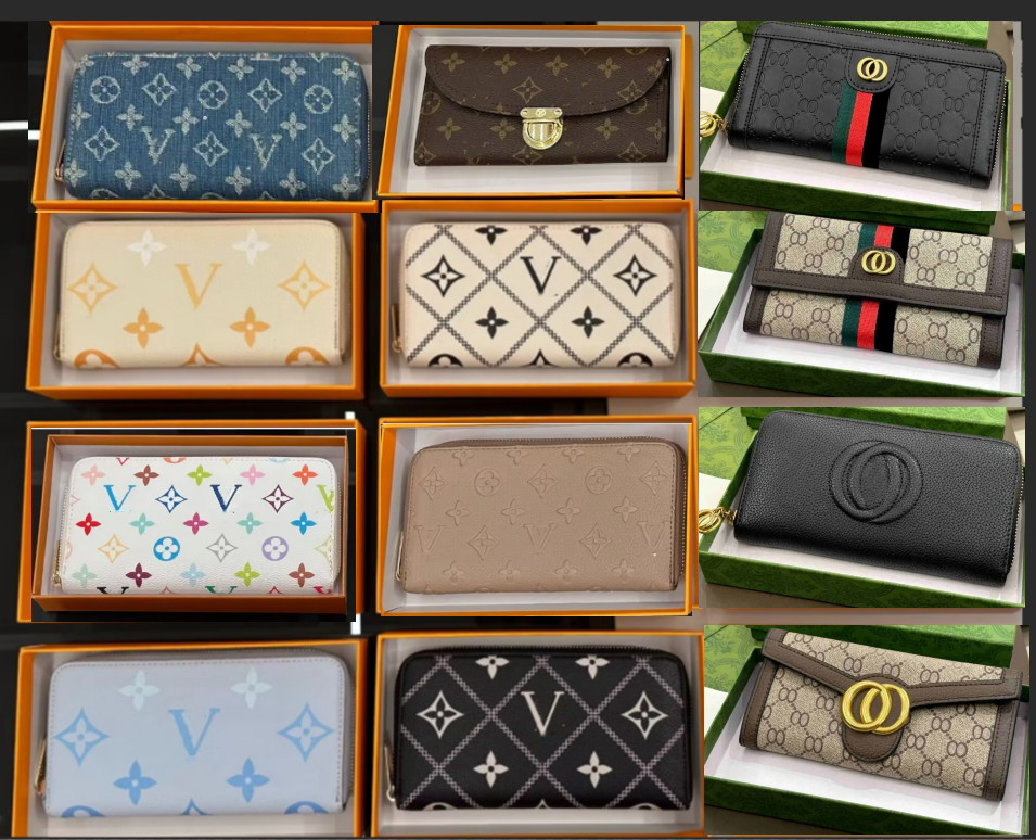 10A Luxury Designer Wallet High Quality Women Hasp Wallet Cute Coin Purse Paris Plaid Style Men Credit Card Holder Purse Wallets
