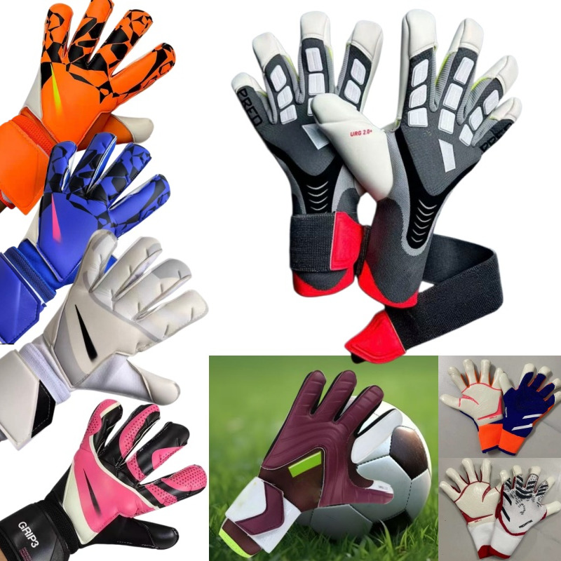 2026 outdoor New Sports Kids Adults Goalkeeper Thicken Latex Football Anti Slip Soccer Breathable Children Goalie Gloves 8F Free Shipping