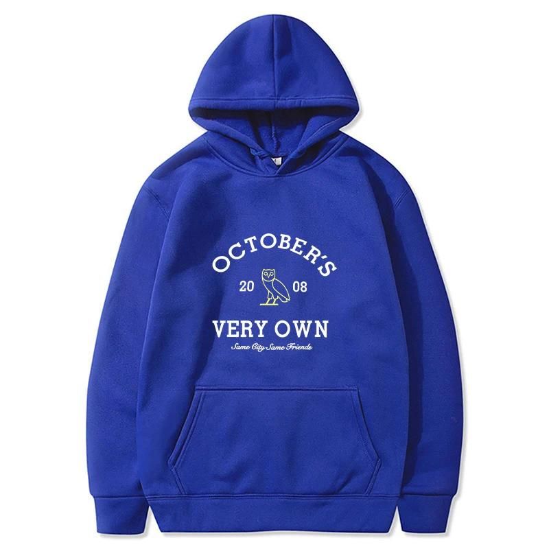 Ovohoodies Mens Pullover Streetwear Sweatshirt Designer Mens Womens October Very Own Designer Classic Owl Letter Graphic Print Hooded Fashion Street