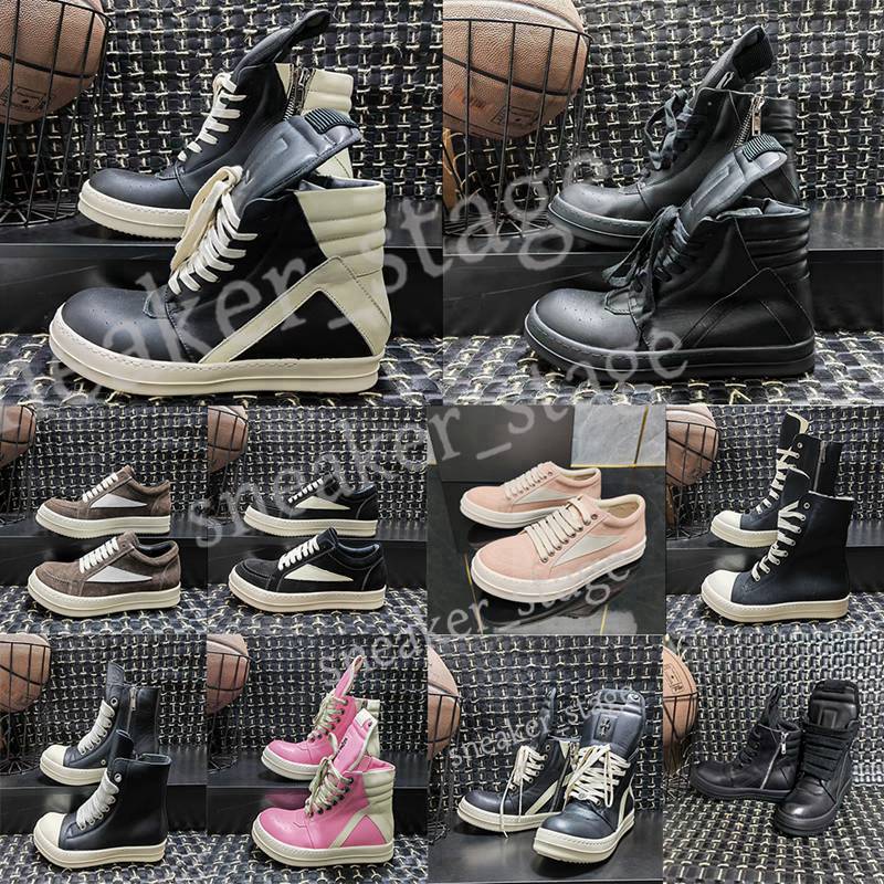 Designer High Cut boots Jumbo Lace Genuine Leather boot Casual Canvas Shoes Vintage Leather Trimmed Suede Sneakers-image-878401185