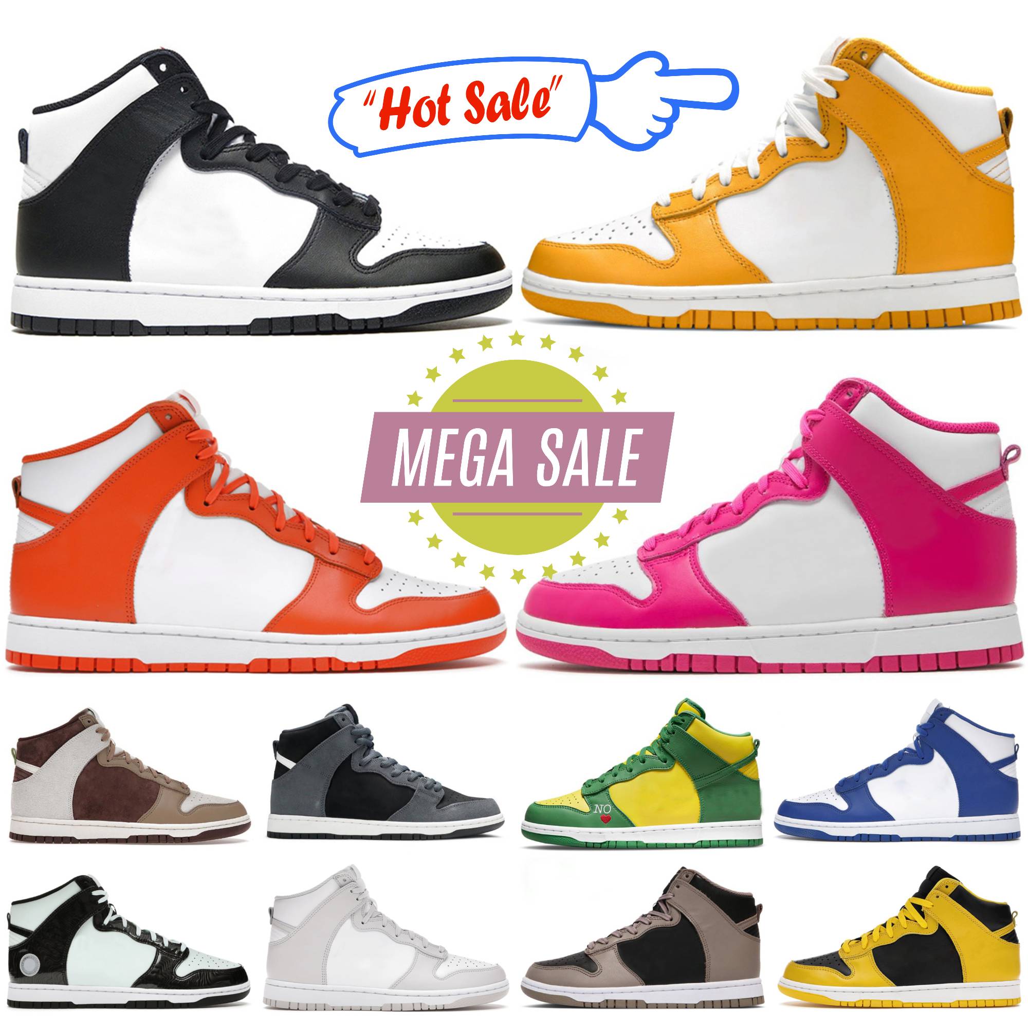 2026 Designer Casual Shoes Mens Women High UNC Black White Cargo Khaki Vast Grey Red Prime Syracuse Sail Crimson Tint Varsity Maize Laser Blue Chill