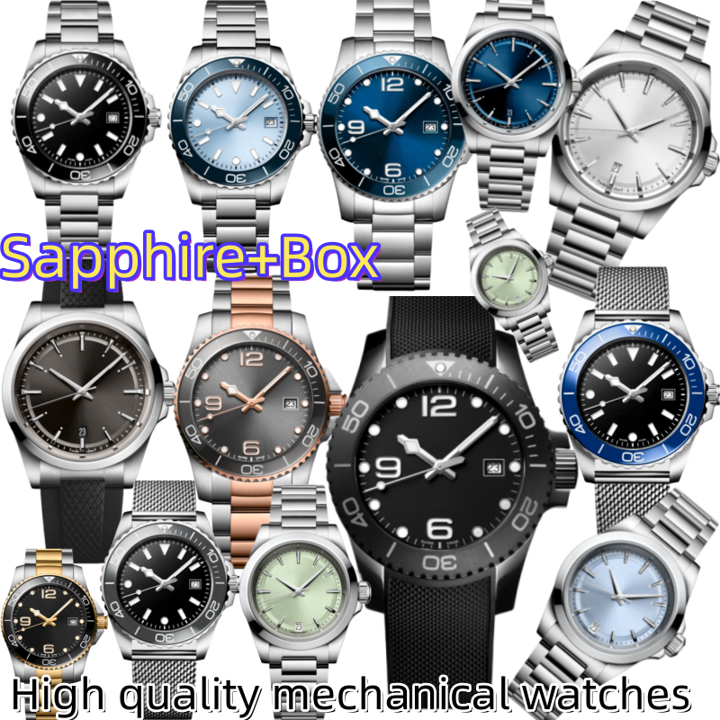 Luxury Mens Mechanical Automatic Watch with Luminous Sapphire Waterproof Design Glide Buckle - Fashion Designer Wristwatch Waterproof to 100 meters