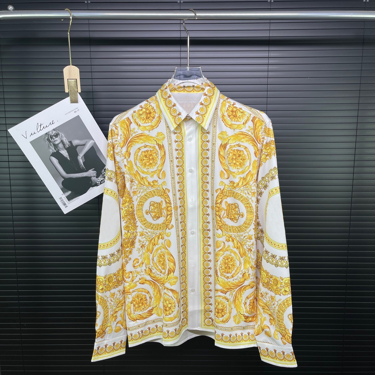 Designer Cloud Blue Hawaiian Men's Long Sved Printed Shirt with Loose Fit Buttoned Casual Collar Beach Style A1 Q260917