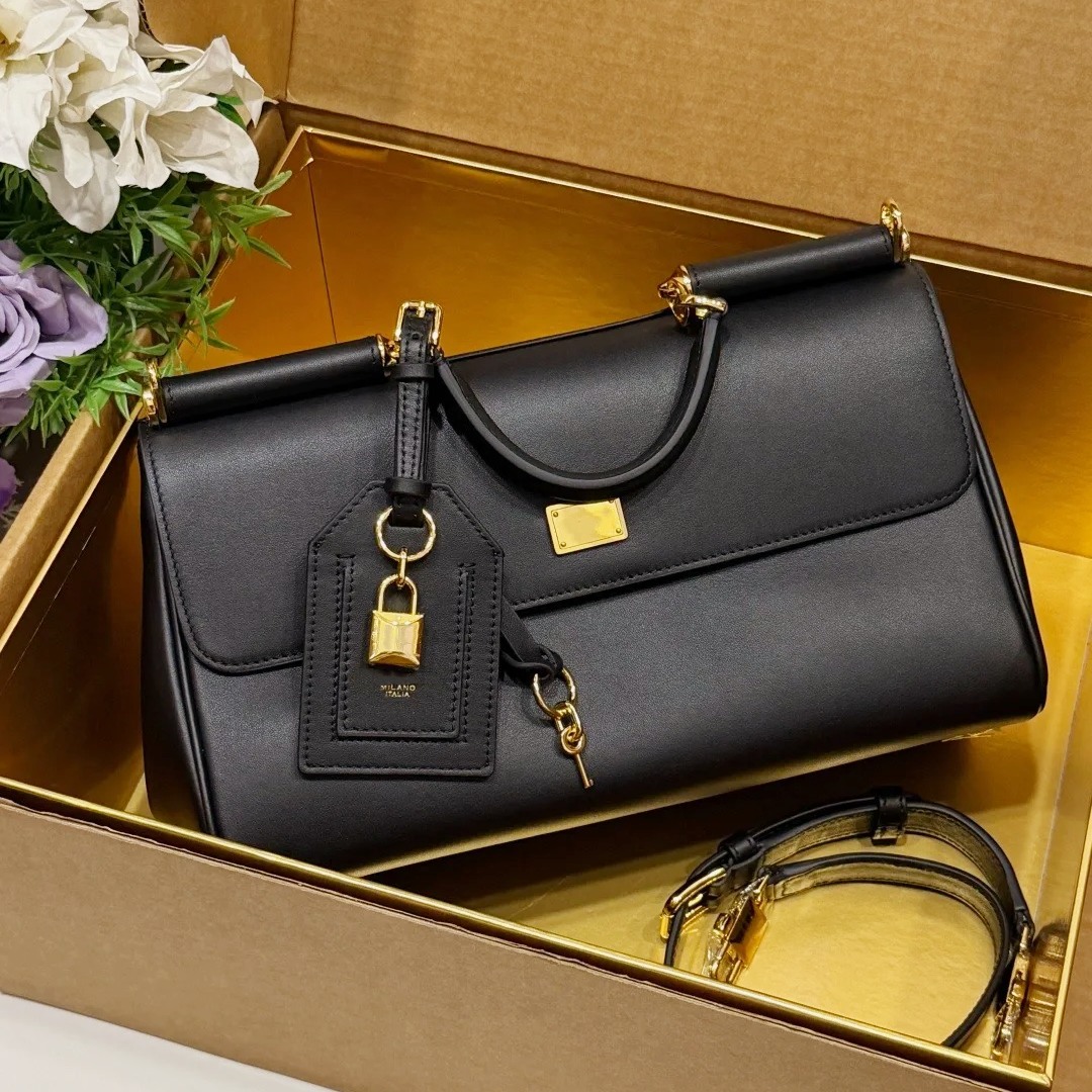 Luxury devotion Sicily sequin bag Designer Shoulder bag Womens Mens leather handbag tote pochette city bag strap Top handle Crossbody Clutch Balck G