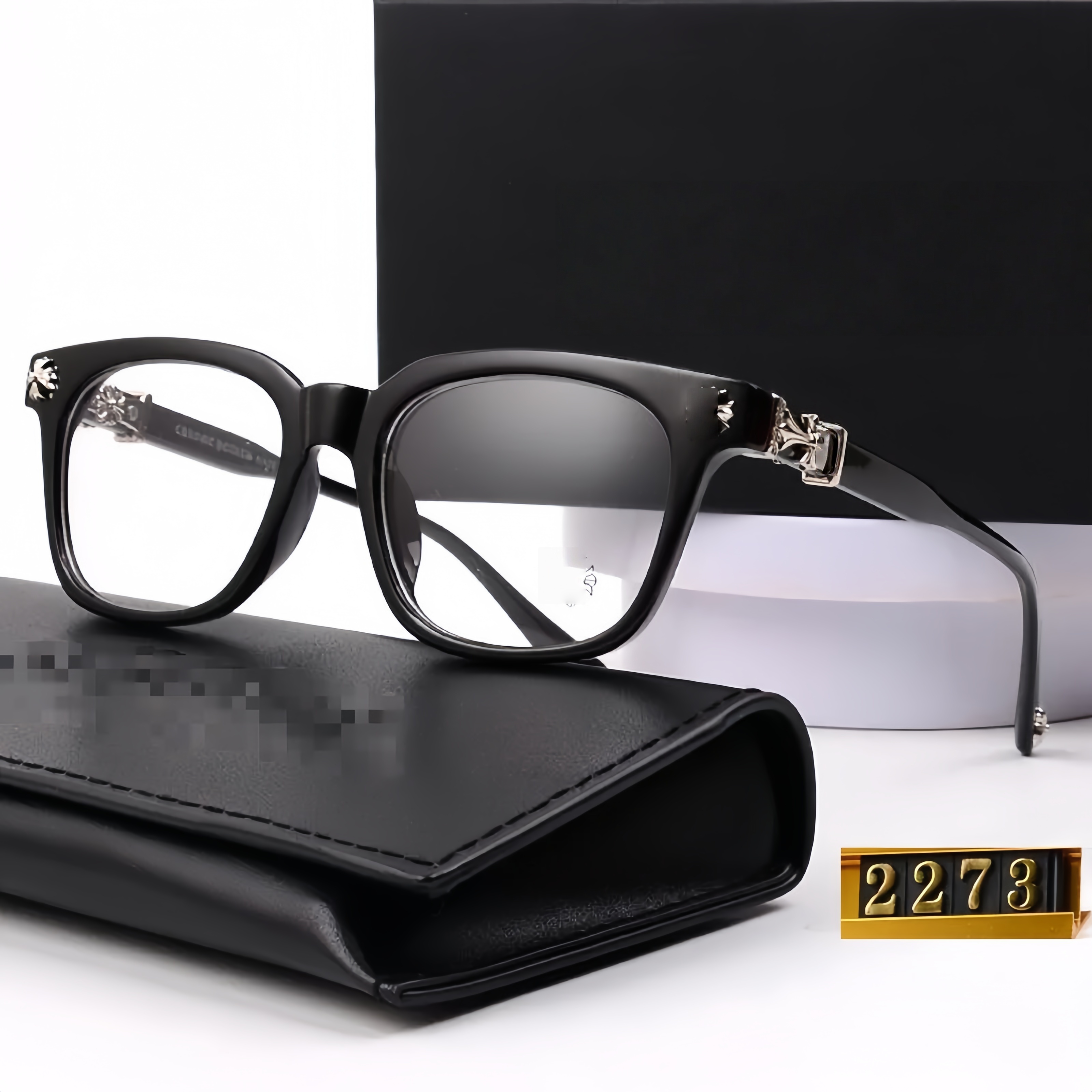 luxury chrome glasses men women glases designer fashion Overseas New cross Sunglasses for Men and Women Square Frame Class