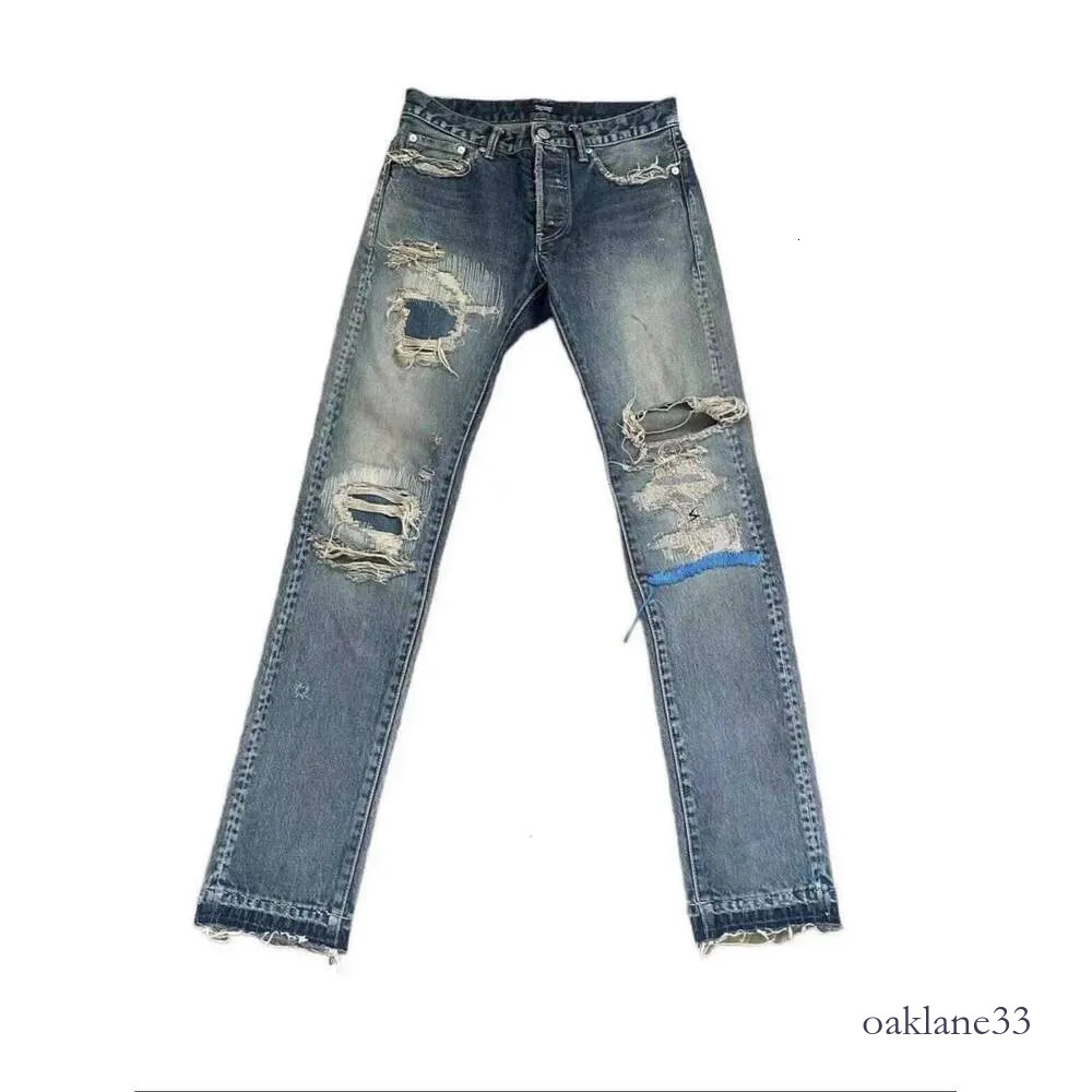 Tout nouveau Undercover lavé Thunderbolt Fit pantalon droit coton Denim pantalon confort Jeans décontractés taille 1 2 3 # E137 c3