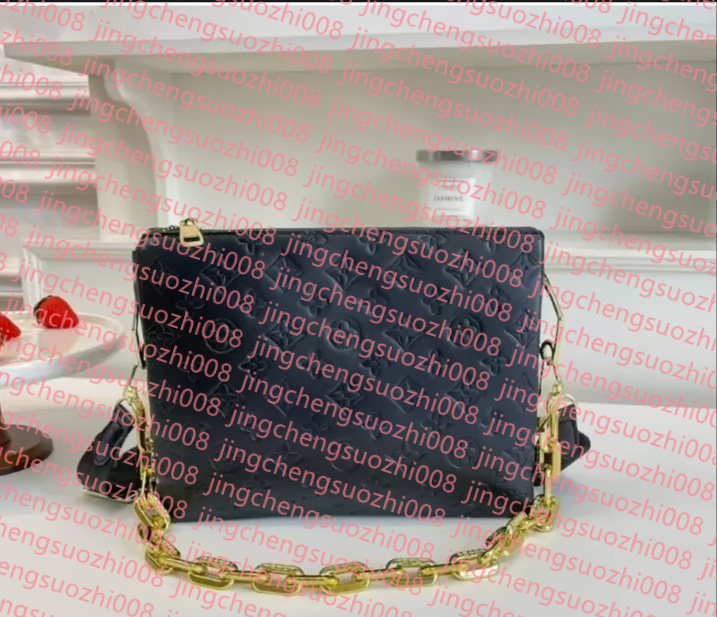 2026 High Quality COUSSIN bags Women's Designer purses shoulder Bags Luxury crossbody tote square handbags Genuine leather two straps Chain-image-950480270
