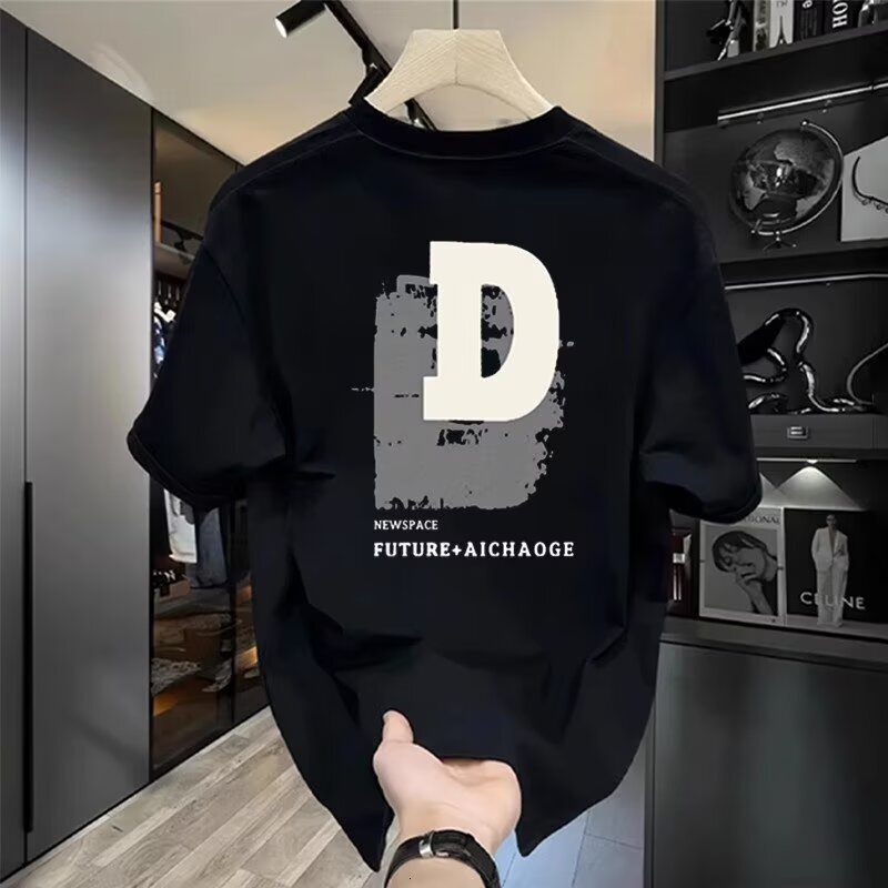 Designer Shirt Summer Pure Cotton Fashionable Printed Men's Short sleeved T shirt Fashionally Simple Casual And Luxurious Top Outdoor Sports Br