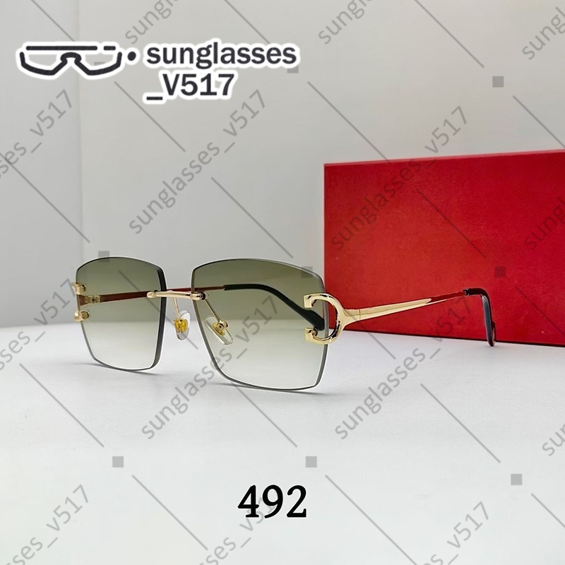 sunglasses men designer glasses designers women square frameless sunglasses Simple European style Travelling Essentials outdoor goggles standard-image-937967184