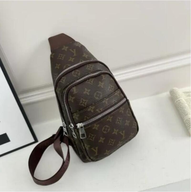 Real leather Men chest bag sling bag travel bags MENS cross body breast shoulder pouch Compact Sporty Smart Strap Side Carry Men Body