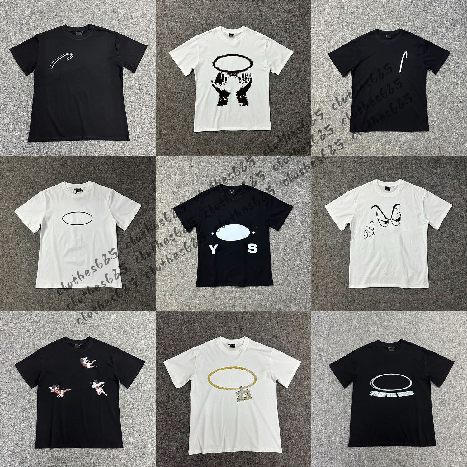 Fashion designer men T-shirt with letter print pattern casual top high street hip-hop style summer mens and women retro casual short-sleeved 5a-image-1102543187
