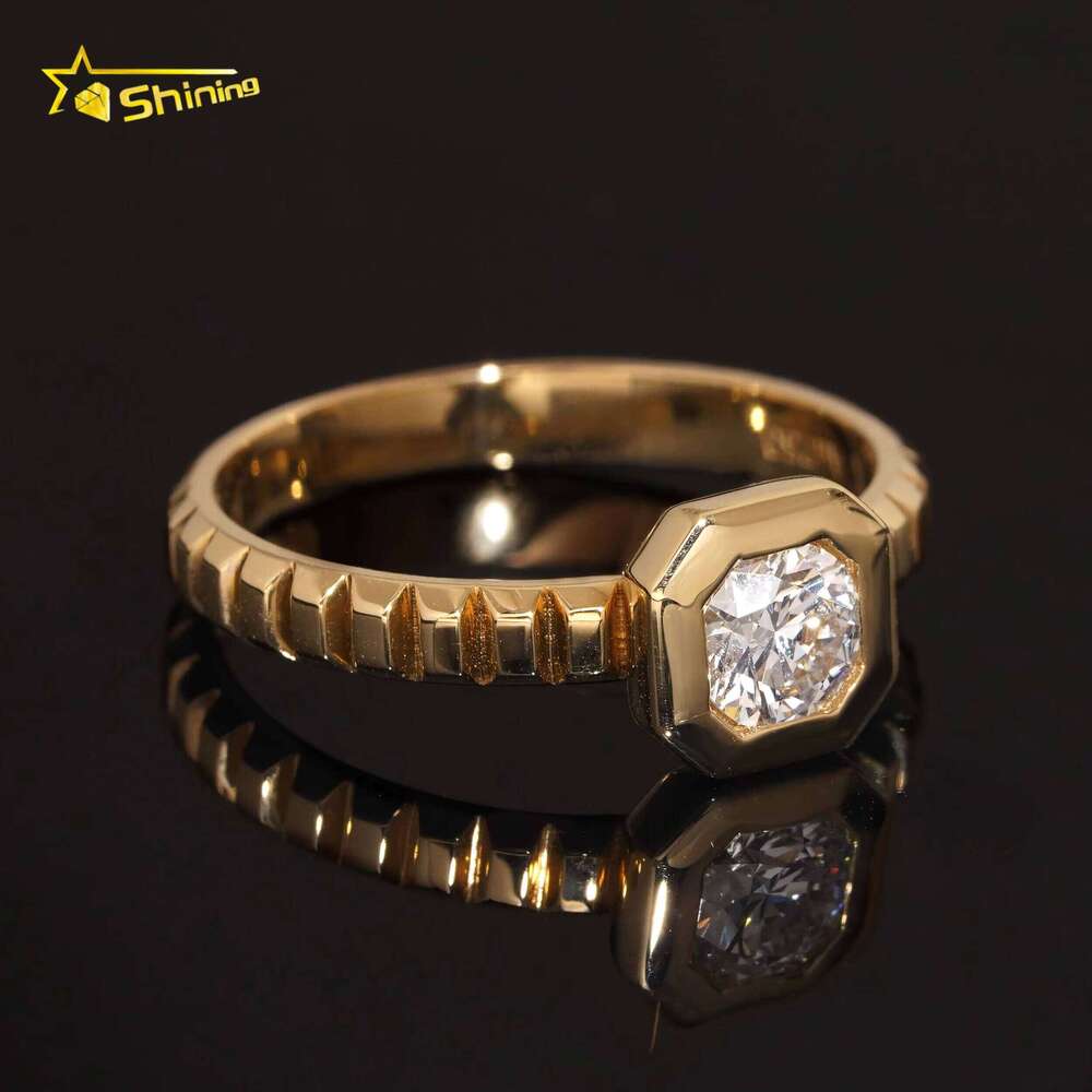 1 Carat CVD Lab-Grown Engagement Custom Solid 18K Gold Lab Diamond D VVS IGI Certified Women's Wedding Ring