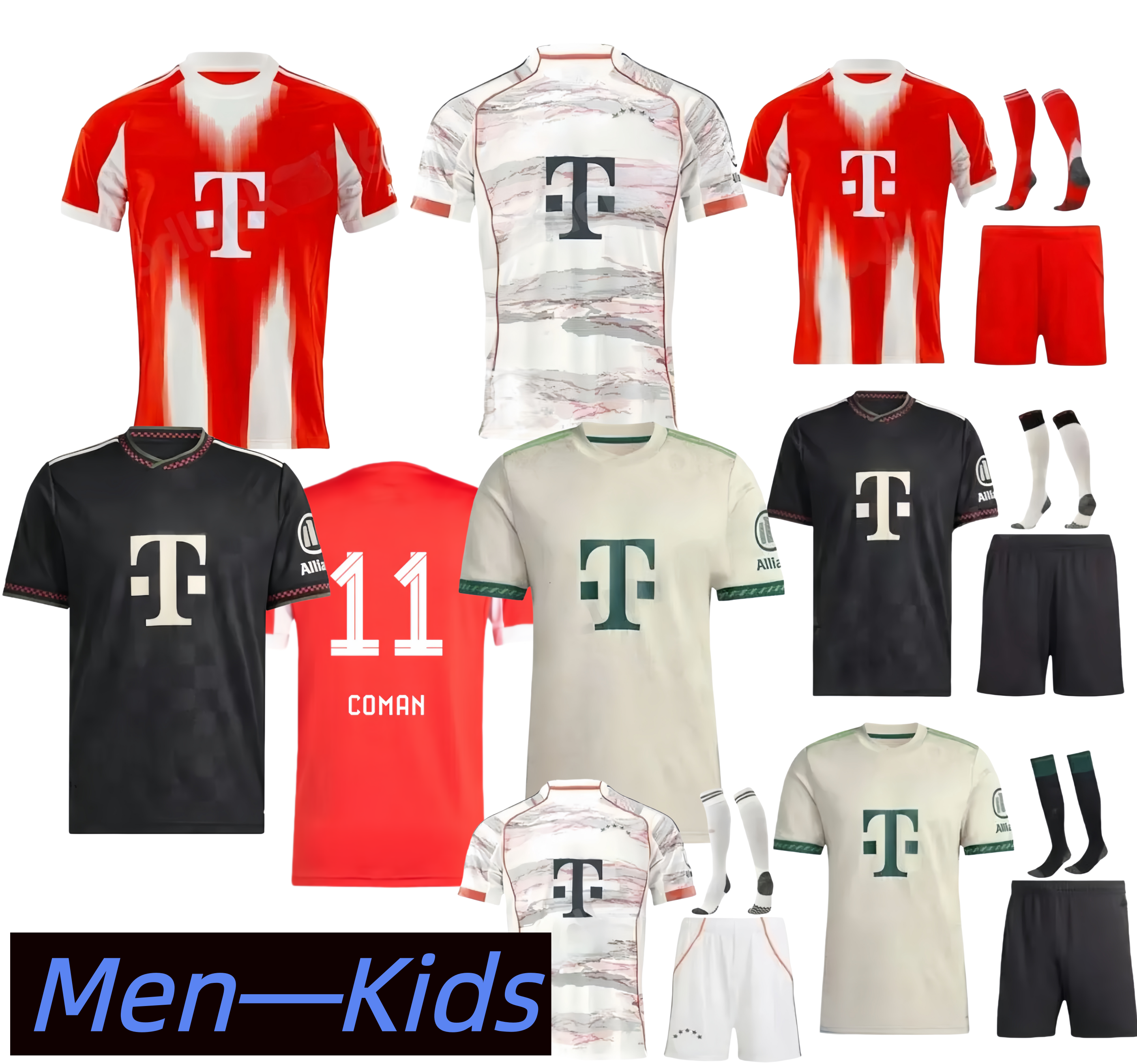 25 26 Home Away football jerseys KANE Luis Diaz Olise MUSIALA KIMMICH Soccer Jerseys de Ligt J. Davies Coman Gnabry 2025 2026 football shirt Men Kid