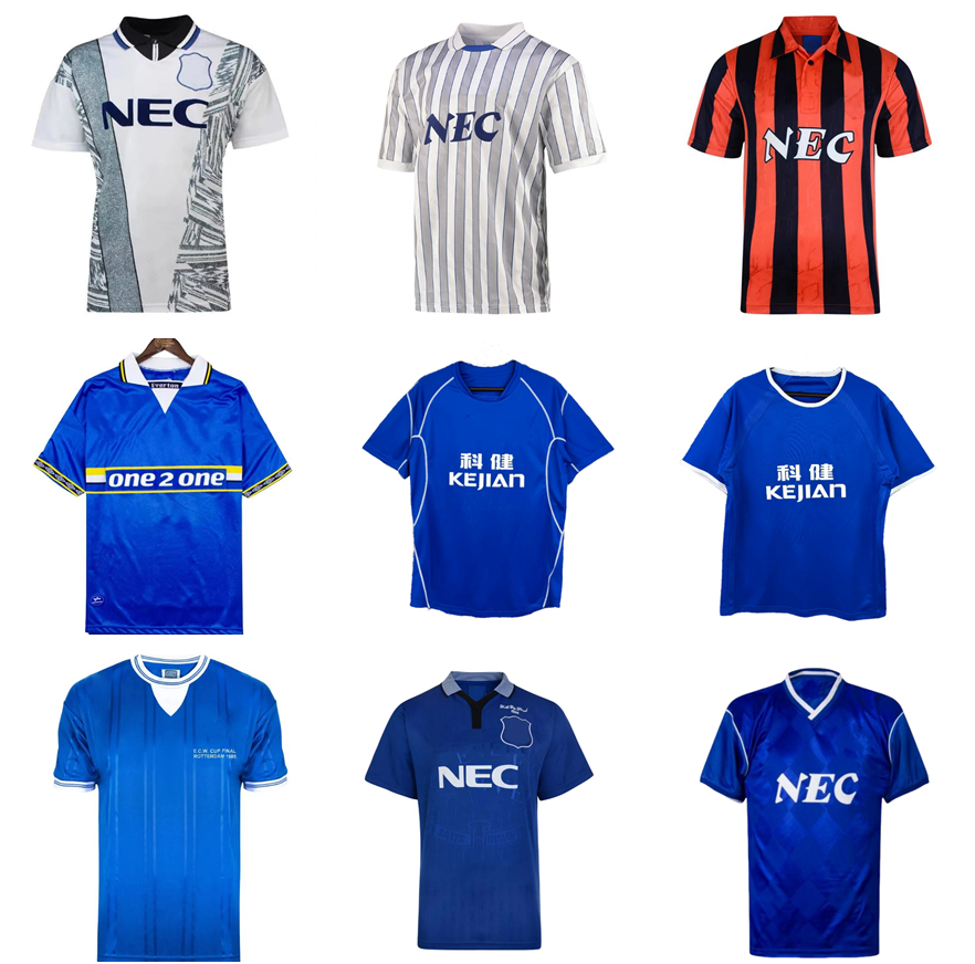 1985 1992 1994 1995 1996 1997 2002 2003 2004 Rotterdam FERGUSON EFC EVERTONES Retro SOCCER JERSEY 86 87 88 97 98 HINCHCLIFFE Jackson STUART Football