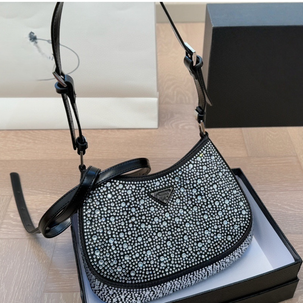 Shoulder Bag Diamond Women Shoulder Bag New Handbags Summer 3-in-1 Banquet Underarm Bag Fashion Underarm Purses Luxury Totes Classic Shiny Handbag Z