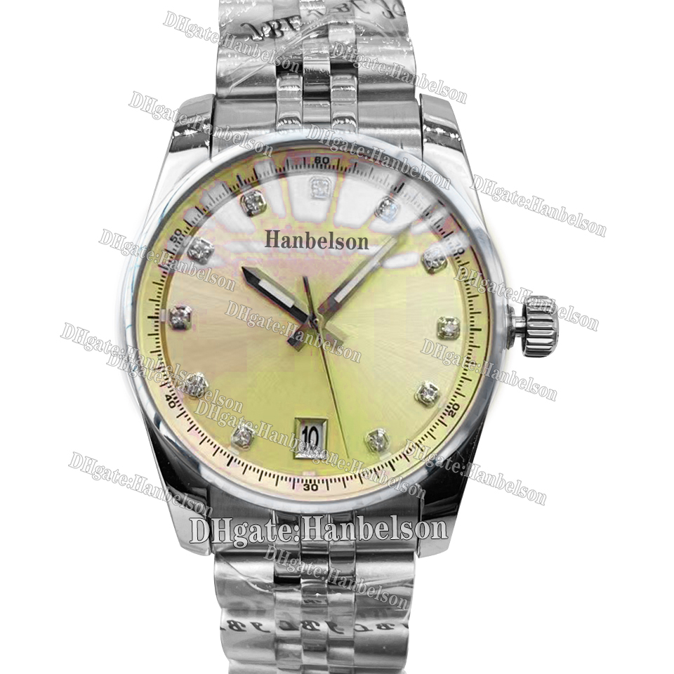 Ladies pink face Diamond Markers Quartz Watch Unidirectional Bezel Stainless Steel Women Wristwatch 349$