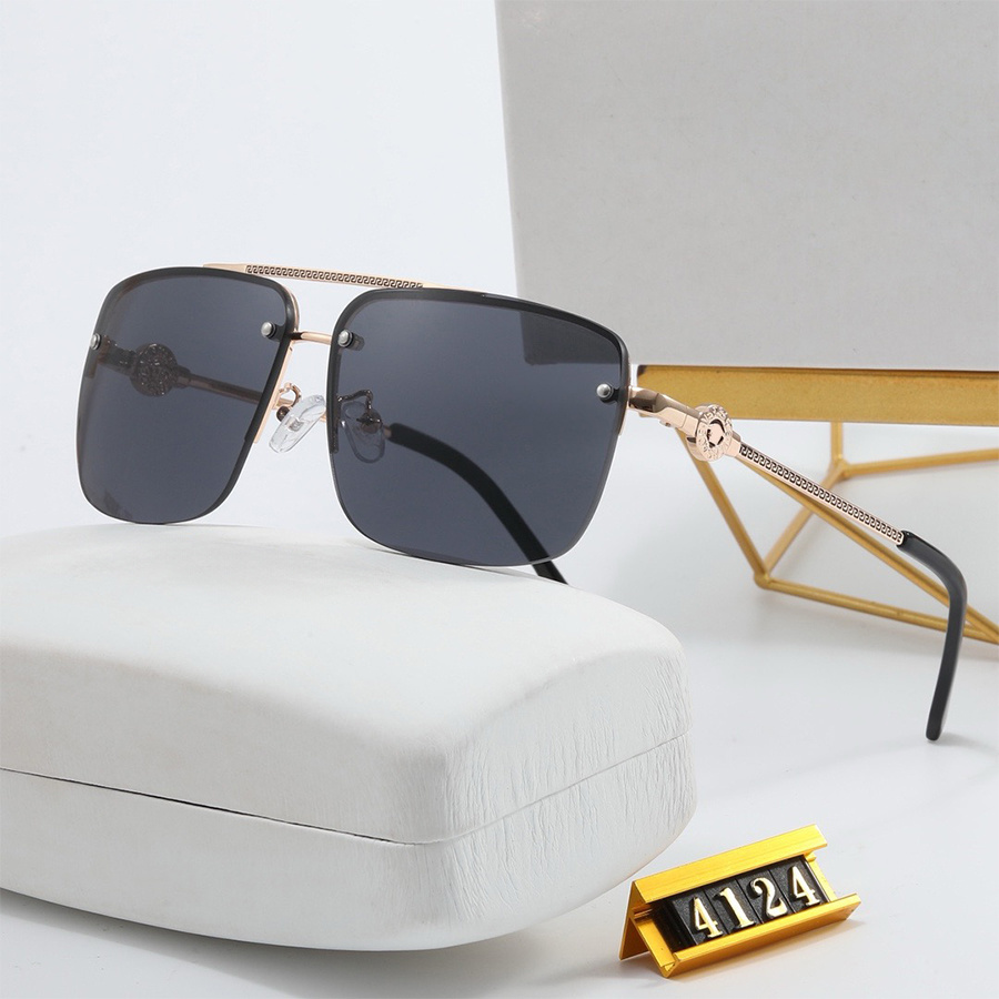 Designer Sunglass Men Letters Sunglasses for Women Personalized Sun glass Square Frame Goggle Adumbral Luxury Eyeglasses-image-942156754