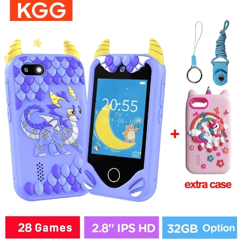 2026 New perfume Kids Children Toy Mini Smart Phone Toys 28 Games Dual cologne Camera Music Video Player Boys Girls Birthday Gifts 260326Bj Designer