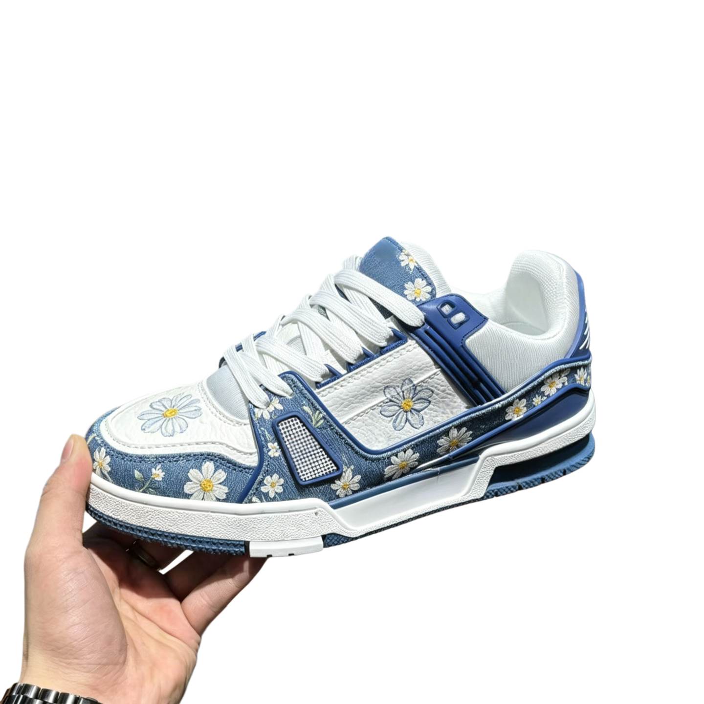 Designer shoes Virgil Skate Men Trainer Women Dress sneakers Embossed Skates Flower Calfskin Leather Denim Luxury Letter Dermis Low Platform Mens Tr