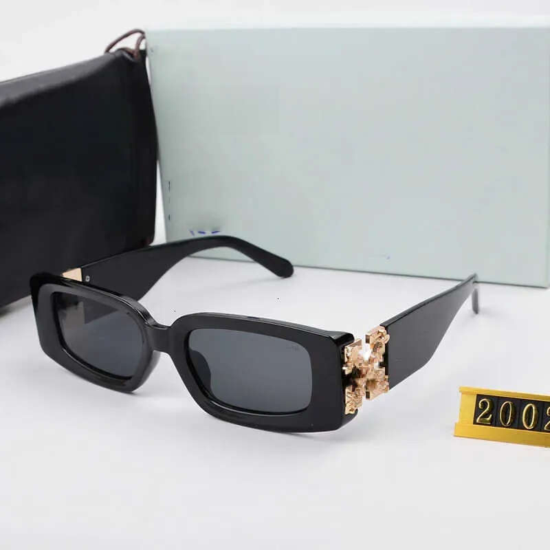 offwhite Designer Womens Frame Printed Text Mens Trendy Off Sunglasses Glass Arrow Glasses Cross popular luxury sunglasses 352