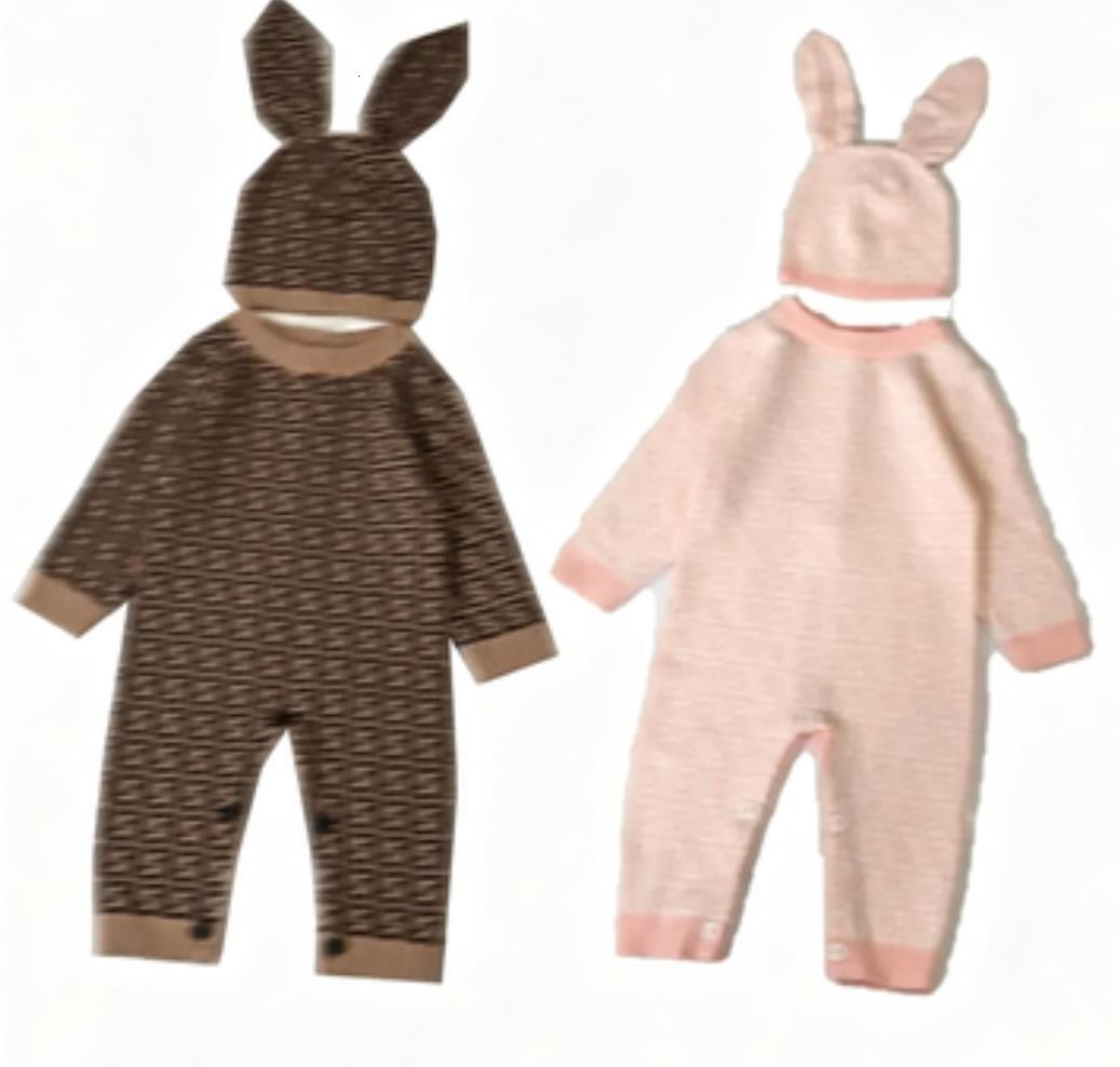 High Elasticity Knitted Cotton Baby Jumpsuit with Ear Beanie Hat & 100x100cm Blanket Set Newborn Infant Toddler Boys Girls Warm Outfit