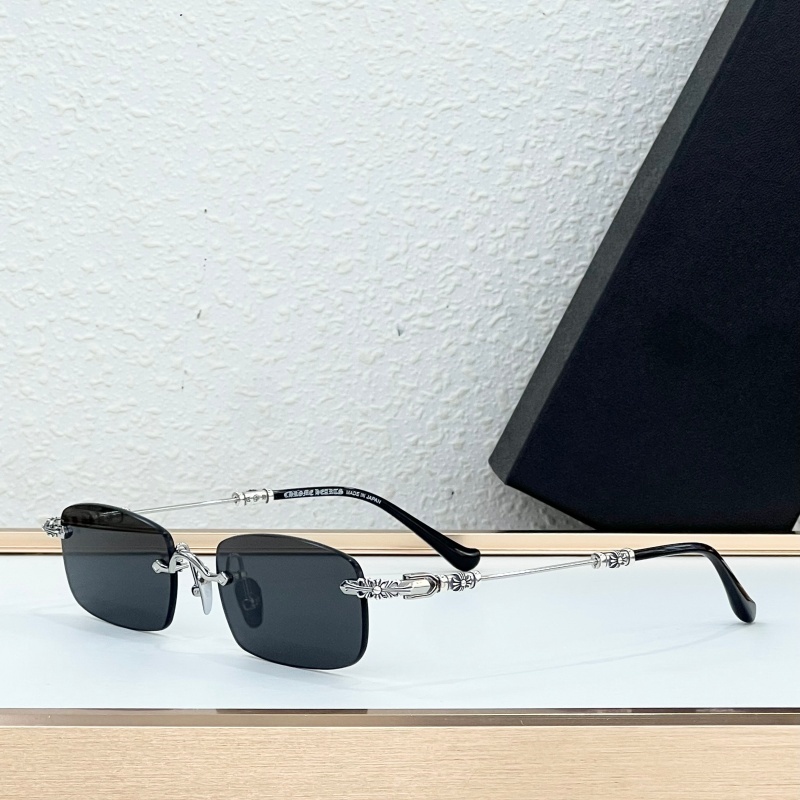 New Chro~ Eyewear PILLS III TOP Quality Designer Sunglasses for Men Women Titanium Rimless Fashion Classic Luxury Sunglasses UV400 With Original Box