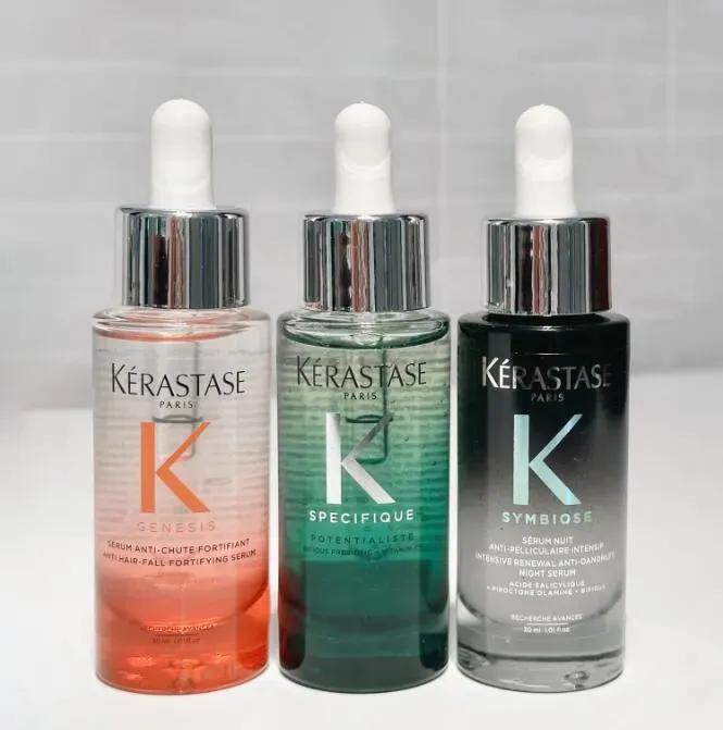 Brand 30ml KERASTASE Vitality Ginger Scalp Serum Oil Control Soothing Anti Dandruff Cleansing Green Pink Bottle Hair Care Essential Oil fast deli-image-1102791679