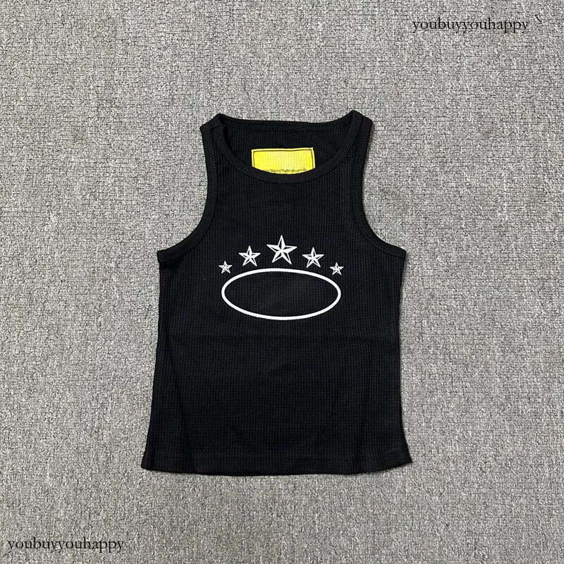 Cortezitys Mens Designer Corteilys T Shirt Embroidery Letter Graphic Vest Hip Hop Summer Casual Devil's Island Sleeved Short Tank Top Men Stree