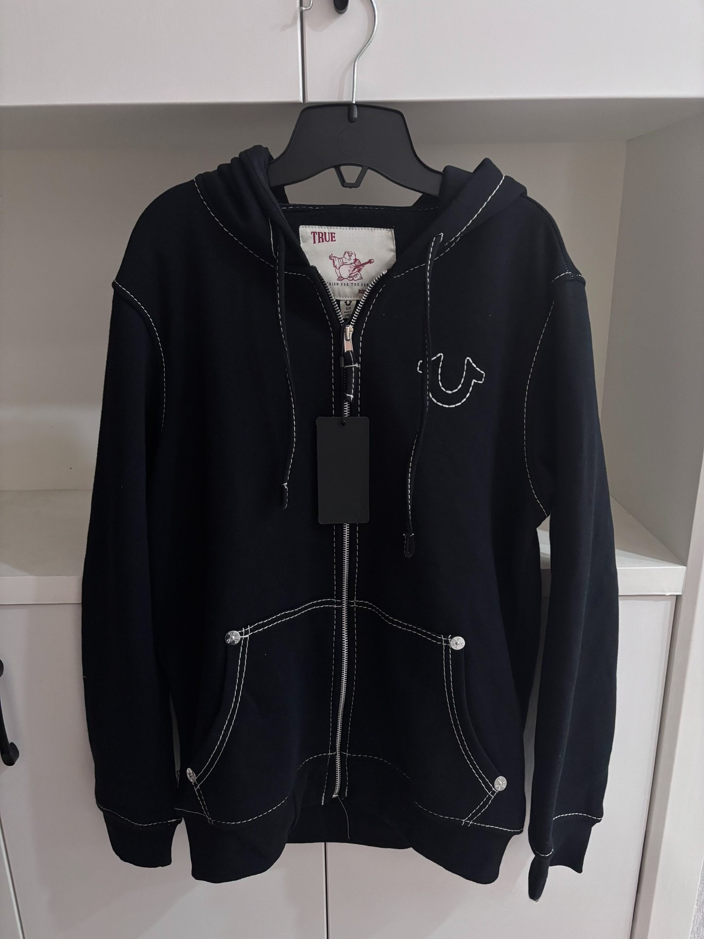 Women Designe High Quality Letter Print Trend Hoodie Men Cool Streetwear Cardigan Casual Trendy Top Comfortable Truelys Religion Jacke Aaf