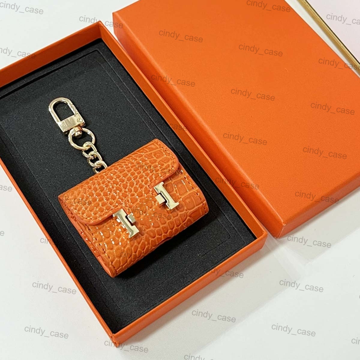 Protector Case for Airpods Pro 2 4 3 1 Universal Earphone Cover Mini Bag with Keychain Designer Airpods Pro Wireless Earphone Shell Chain Charm Head