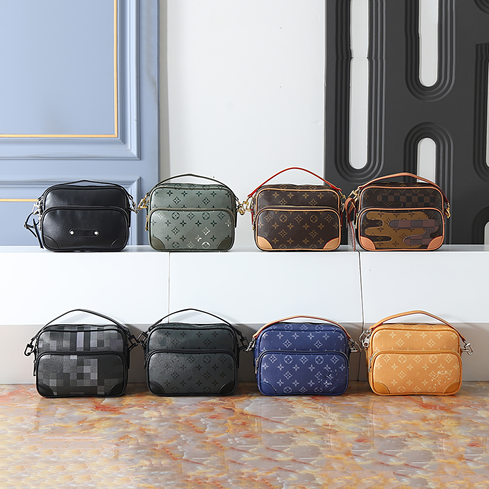 High Quality Popular Village Designer Double layer Camera Luxury Handbag Men Shoulder Crossbody Bag Manufacturer Wholesale