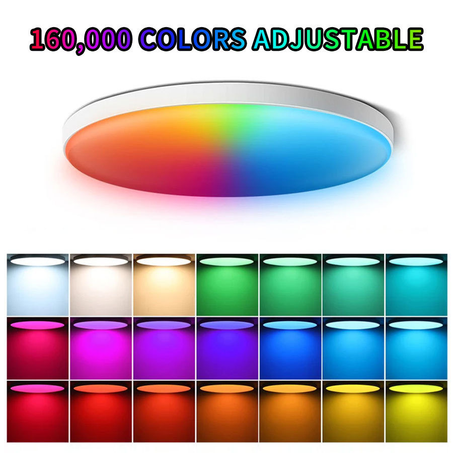 24W Tuya Ceiling Light Wifi Bluetooth RGB WW CW Living room Decoration LED Lamp Smart life APP with Alexa Google Home-image-1102809475