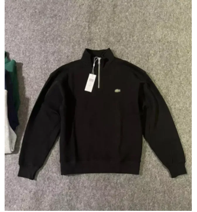 Crocodi embroidery men Designer hoodie Cotton Cardigan Business half zip Long Sleeve round neck half zip tops cotton casual stand collar pullover sw