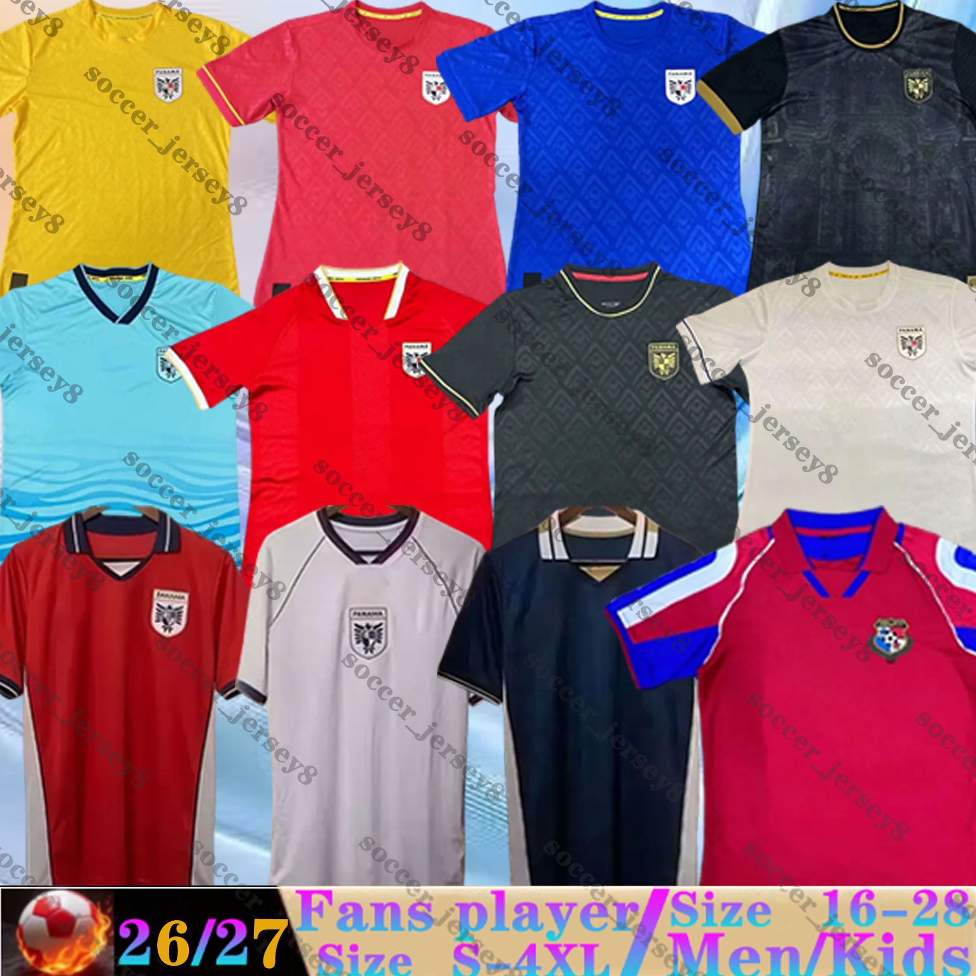 2026 2027 World Cup Panama Soccer Jerseys Retro 1998 TEJADA DAVIS BLACKMAN ANDERSON Home Away Third Fans Men MILLER FAJARDO LUIS RODRIGUEZ 24 25-image-900097528