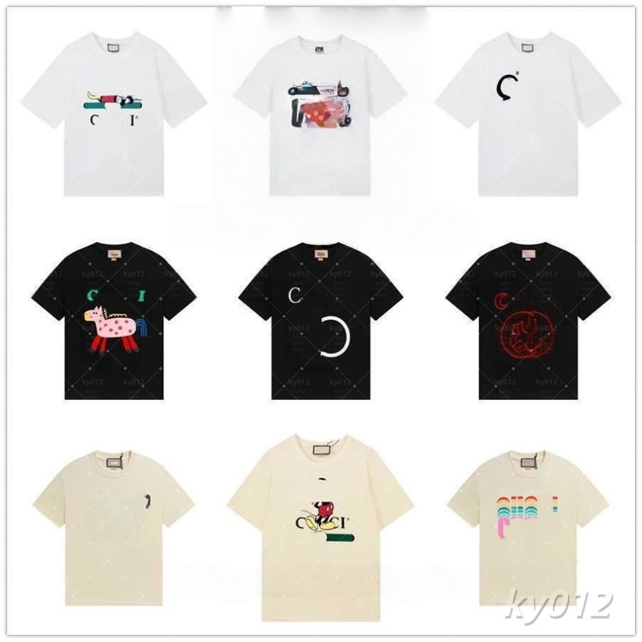 NEW Mens Womens Famous brands Designer T shirts Printed Fashion man T-shirt Top Quality Cotton Casual Tees Short Sleeve Luxury Hip Hop Streetwear TS