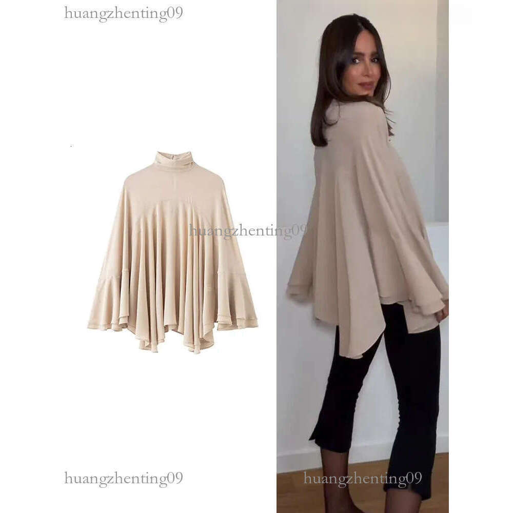Women 2026 new s Blouses 2026 new Layered Ruffles Blouse Sexy See Through Turtleneck Long Sleeve Temperament Solid Top Female Loose Shirt